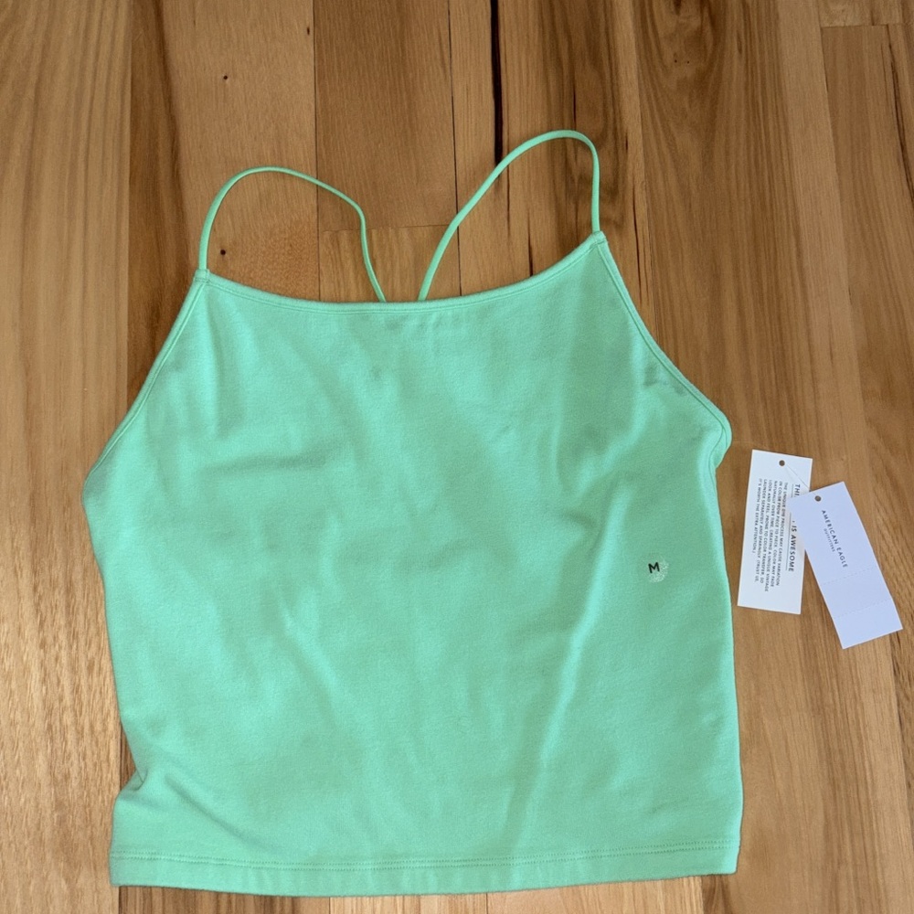 NWT American Eagle Outfitters Mint Green Cropped Tank